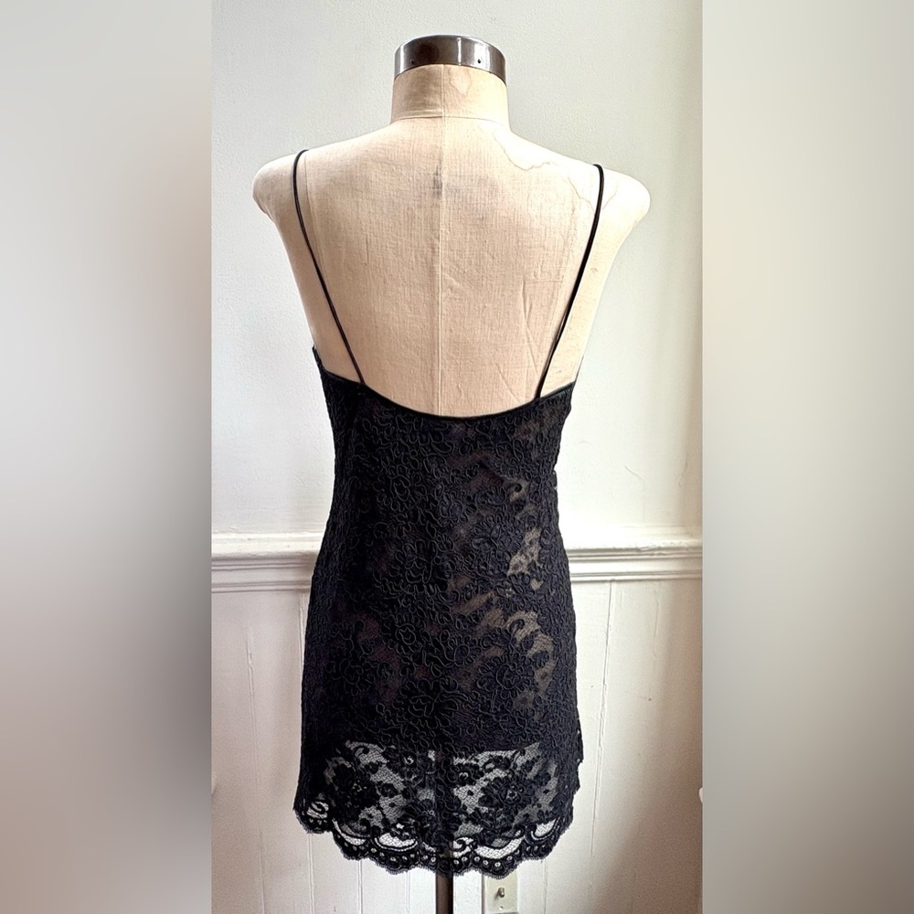 Victoria’s Secret 1990s Vintage 90s GOLD LABEL Black Lace Negligee nightie SM - Picture 4 of 5